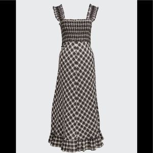 GANNI Seersucker Check Dress Gingham 4
